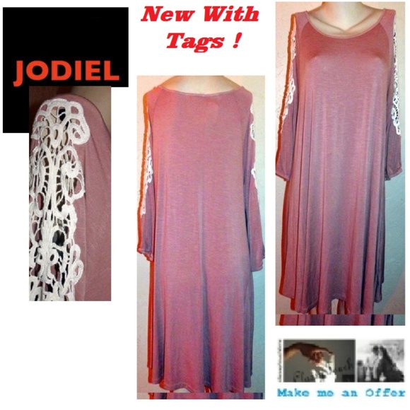 Jodiel NWT Embroidery  Loose Knit Sheath Dress - Picture 1 of 6